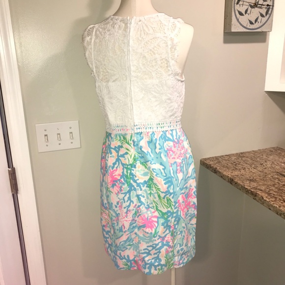 Lilly Pulitzer Sharice coral bay lace sheath dress - Picture 13 of 16
